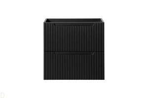 Szafka łazienkowa wisząca pod umywalkę Nova black 60 cm z szufladami czarna