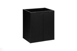 Szafka łazienkowa wisząca 50 cm czarna ,drzwi, wygodny pochwyt , gł.39 cm Nova black