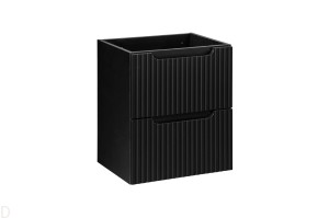 Szafka łazienkowa wisząca 50 cm czarna ,szuflady, wygodny pochwyt , gł 39cm Nova black