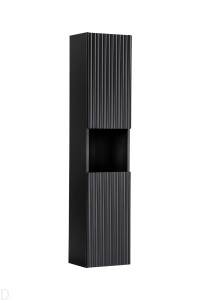 Słupek łazienkowy wiszący szeroki 30 cm ,czarny ,wysokość 140 cm, gł.25cm Nova black