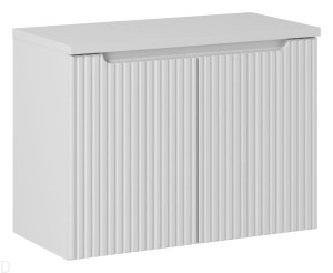 Szafka łazienkowa wisząca z blatem łazienkowym 80 cm biała ,drzwi, pochwyt, nova white