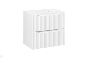 Szafka łazienkowa wisząca pod umywalkę 60 cm biała ,szuflady, nova white