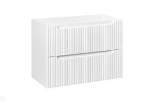 Szafka łazienkowa wisząca pod umywalkę 80 cm biała ,szuflady, nova white