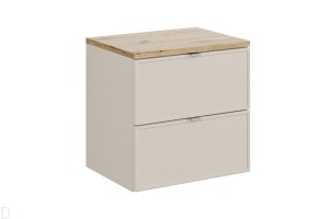 Szafka łazienkowa wisząca kaszmir 60 cm z blatem ,trzy kolory uchwytów Bella