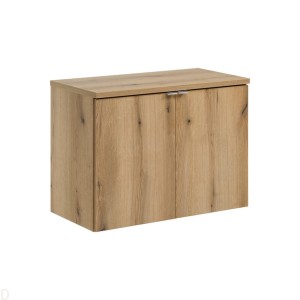 Szafka łazienkowa wisząca oak z blatem łazienkowym oak 80 cm Nova oak