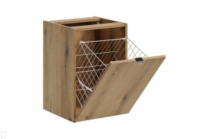 Szafka łazienkowa wisząca z koszem na pranie 40 cm w kolorze oak Nova oak