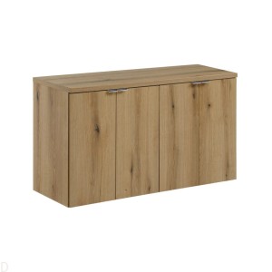 Szafka łazienkowa wisząca oak z blatem łazienkowym dąb 100 cm ,drzwi Nova oak