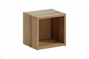 Szafka łazienkowa wisząca otwarty górny regał 20 cm dąb coast evoke Nova oak