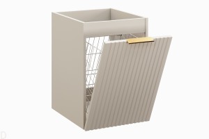 Szafka łazienkowa wisząca 40cm kaszmir z koszem na pranie,uchwyty do wyboru