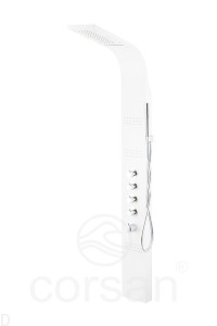 PANEL NATRYSKOWY CORSAN LED KASKADA TERMOSTAT KOLOR BIAŁY RAL9010 / DOSTĘPNY/ NATYCHMIASTOWA WYSYŁKA
