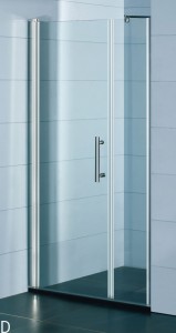 DRZWI WNĘKOWE MOON, UCHYLNE, SZKŁO TRANSPARENTNE Z POWŁOKĄ, PROFIL CHROM, 40+70 CM,BEZPIECZNA WYSYŁKA NA PALECIE !!!