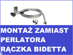 ZESTAW,SŁUCHAWKA BIDETTA BIDETOWA,WĄŻ,TRÓJNIK I UCHWYT