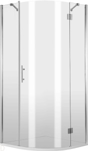 KABINA ABELIA PÓŁOKRĄGŁA, SZKŁO TRANSPARENTNE Z POWŁOKĄ, PRAWA, 90x90 CM ,BEZPIECZNA WYSYŁKA NA PALECIE !!!