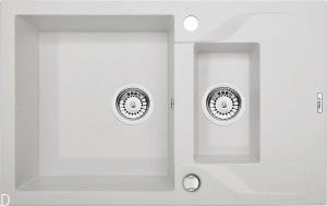 ZLEW. ANDANTE ALABASTER GRANIT 1,5K Z/O 780x490x190, 3,5" ZQNA513