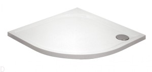 BRODZIK CUBIC PÓŁOKRĄGŁY, AKRYLOWY, 3 CM GŁĘBOKOŚCI, PŁASKI, 90 CM