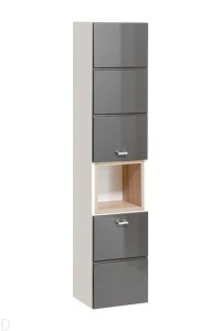 SZAFKA ŁAZIENKOWA SŁUPEK WYSOKI FINKA GREY