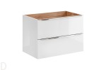 SZAFKA ŁAZIENKOWA POD UMYWALKĘ 80 CM CAPRI BIAŁY