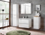 ZESTAW MEBLI ŁAZIENKOWYCH CAPRI 80 CM BIAŁY