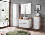 ZESTAW MEBLI ŁAZIENKOWYCH CAPRI 80 CM BIAŁY