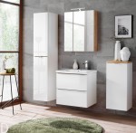 ZESTAW MEBLI ŁAZIENKOWYCH CAPRI 60 CM BIAŁY