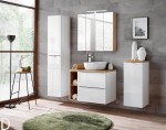 ZESTAW MEBLI ŁAZIENKOWYCH CAPRI 80 CM BIAŁY