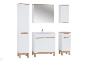 ZESTAW MEBLI ŁAZIENKOWYCH BALI 80 CM BIAŁY