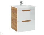 Szafka łazienkowa wisząca 50 cm Aruba 824 Comad z umywalką