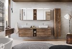 ZESTAW MEBLI ŁAZIENKOWYCH SANTA FE OAK 180 CM