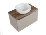 SZAFKA ŁAZIENKOWA 80 CM SANTA FE TAU+UMYWALKA BLAT