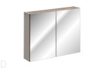 SZAFKA ŁAZIENKOWA Z LUSTREM 80 CM SANTA FE TAUPE